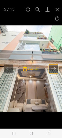 Nhà hẻm ba gác, 46m2, 4 lầu, phú nhuận, giá 8.6 tỷ.